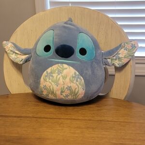 Disney Blue and Floral Character Pillow